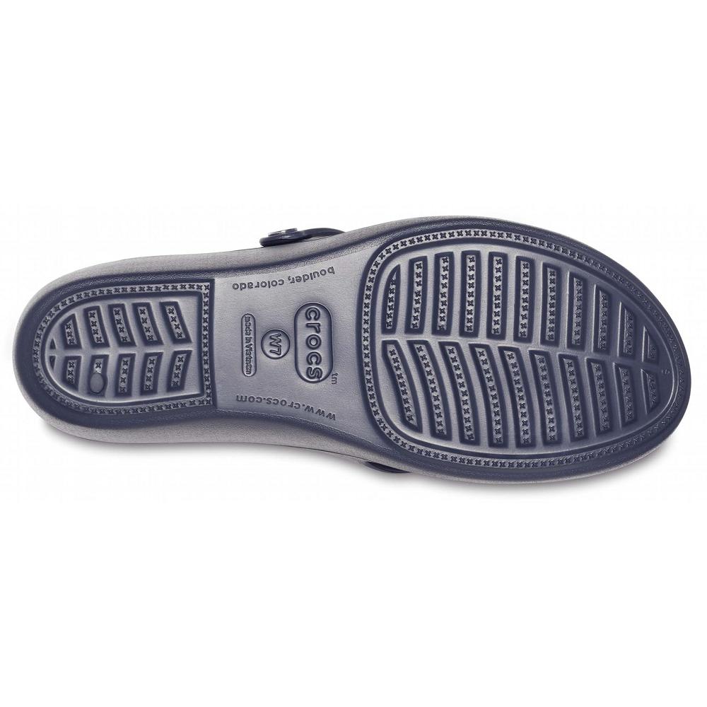 Crocs Patricia Women Slides Navy | RQPLGH364