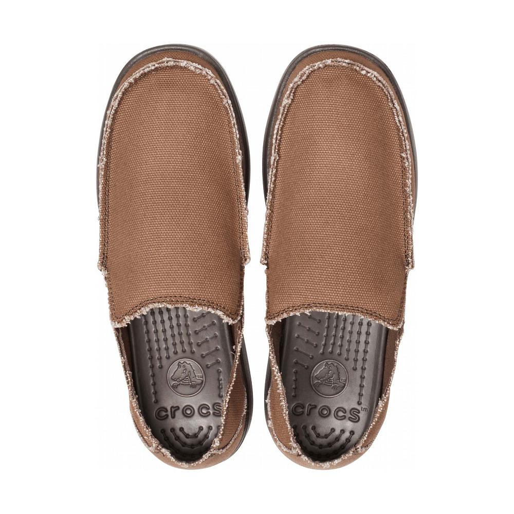 Crocs Santa Cruz SlipNew Zealand -On Men Loafers Coffee | KSXRUI630