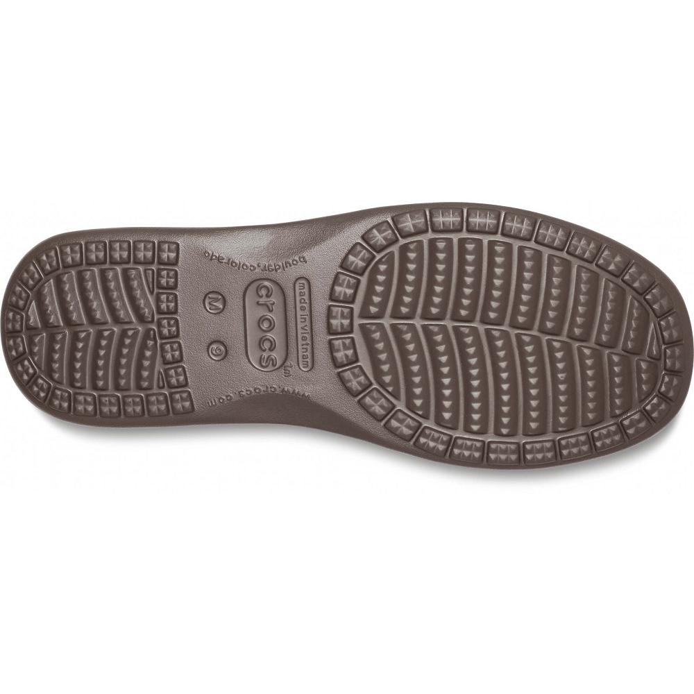 Crocs Santa Cruz SlipNew Zealand -On Men Loafers Coffee | KSXRUI630