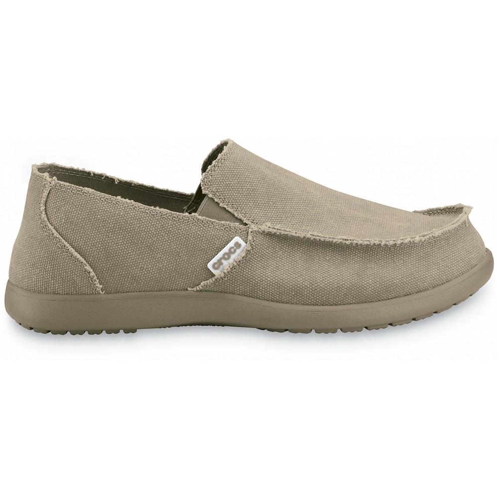 Crocs Santa Cruz SlipNew Zealand -On Men Loafers Grey Brown | PEBROW412