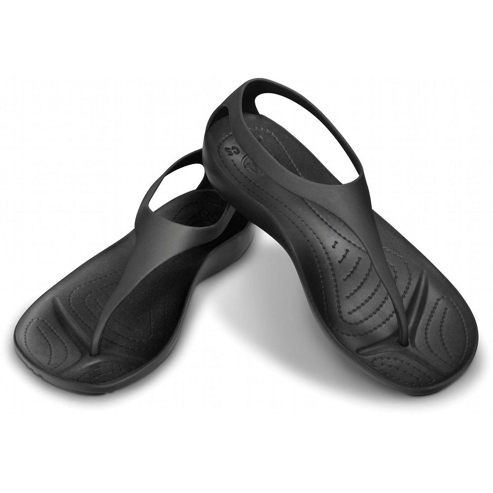 Crocs Sexi Women Flip Flops Black | OGEZCP520