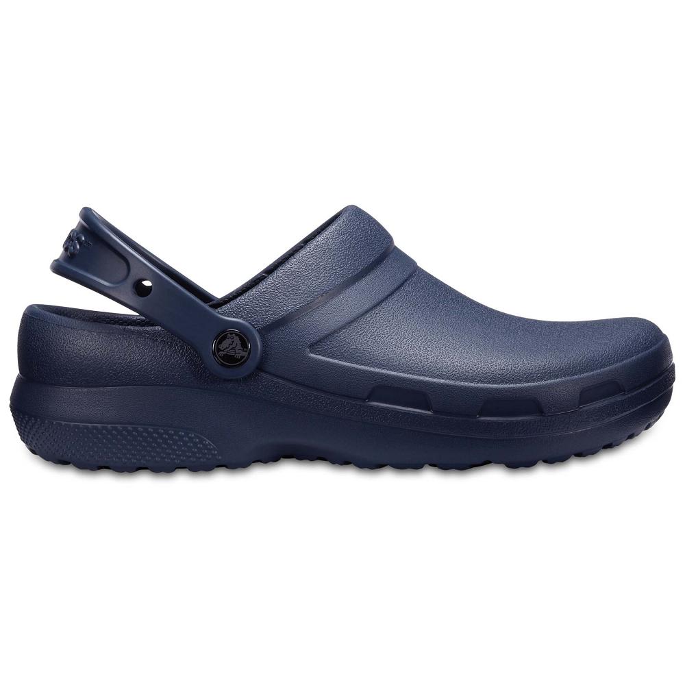 Crocs Specialist II Men Clogs Navy | JUOMPV751