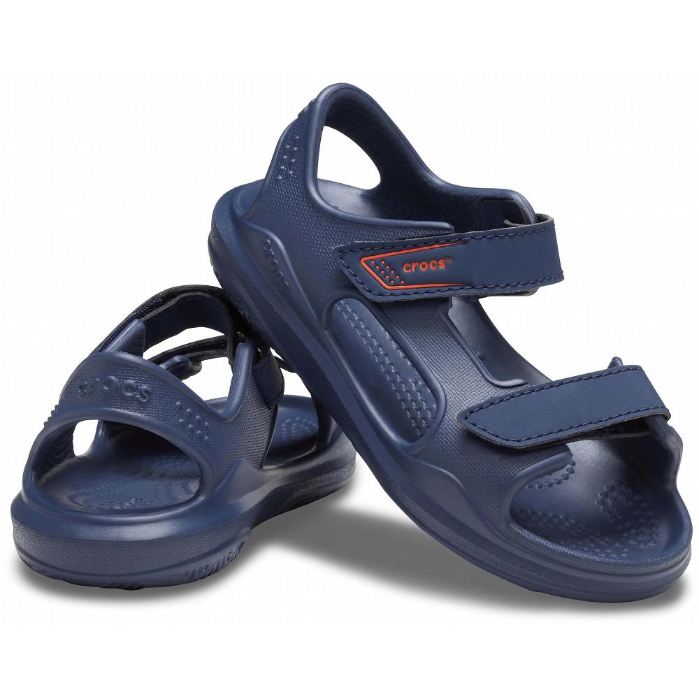 Crocs Swiftwater™ Expedition Kids' Sandals Navy | EUFOHN480