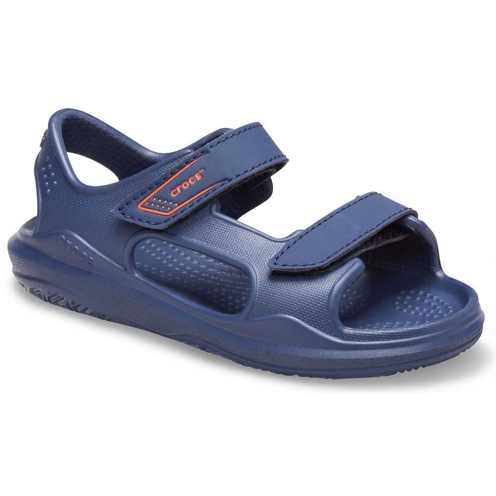 Crocs Swiftwater™ Expedition Kids\' Sandals Navy | EUFOHN480