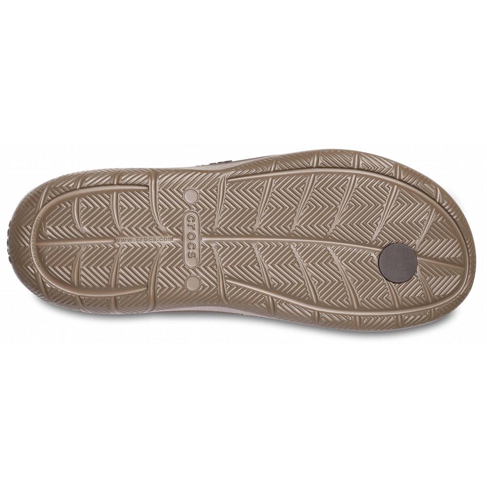Crocs Swiftwater™ Wave Men Flip Flops Khaki | SHZWPL238