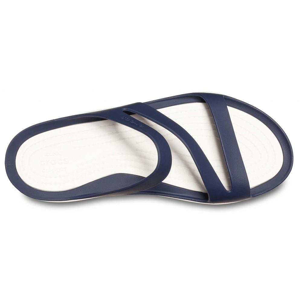 Crocs Swiftwater™ Women Slides Navy | BFYCNW634