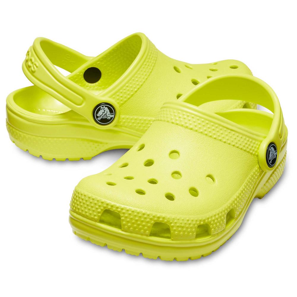 Crocs Toddler Classic Kids' Clogs Green | XDQPAS204