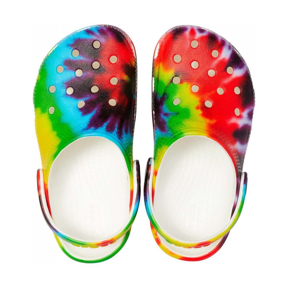 Crocs Toddler Classic TieNew Zealand -Dye Graphic Kids' Clogs Multicolor | ULYSZP613
