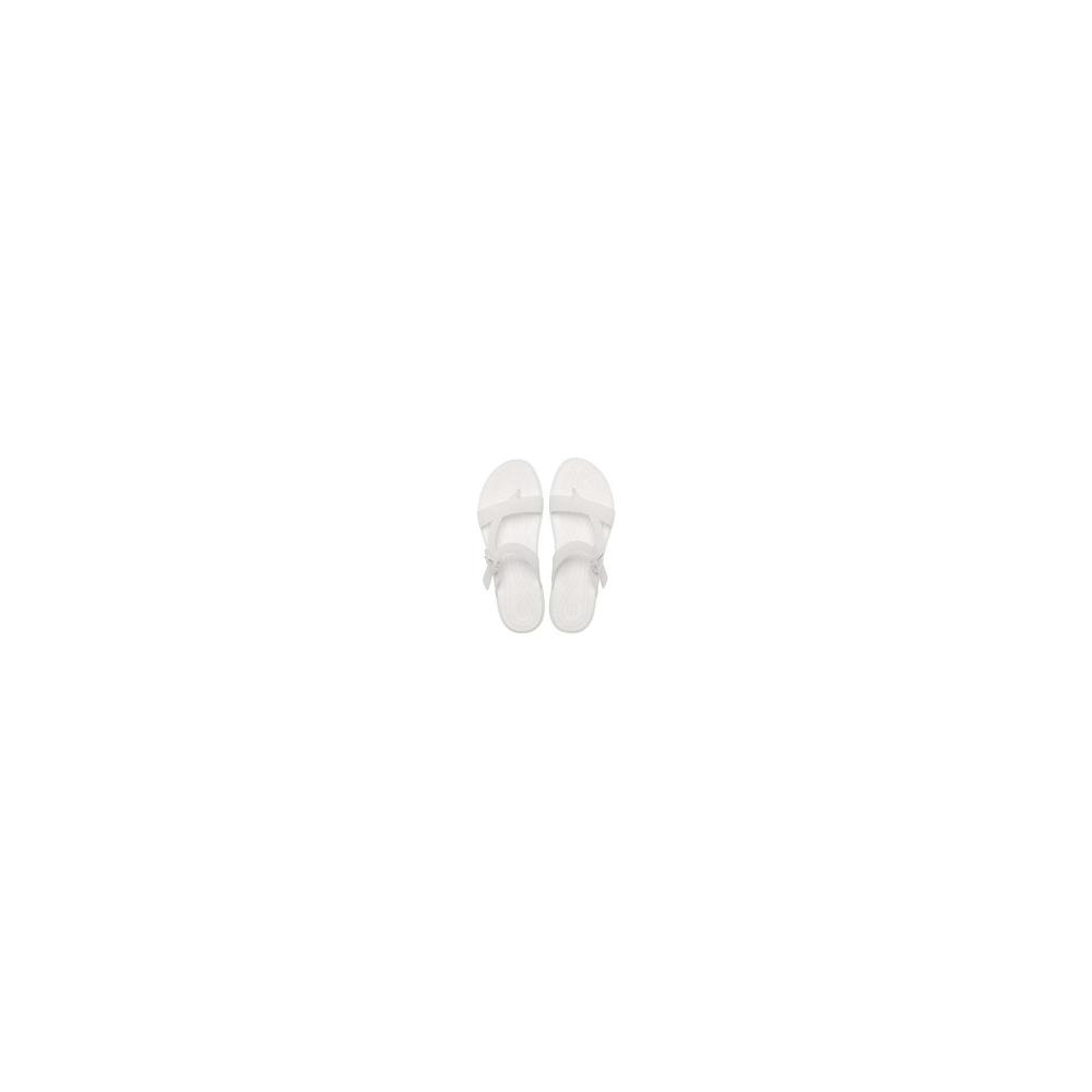 Crocs Tulum Translucent Toe Post Women Sandals White | FGQESW130