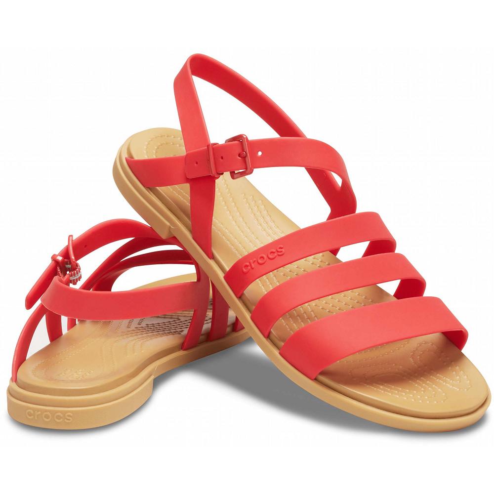 Crocs Tulum Women Sandals Red | GYKQVU436