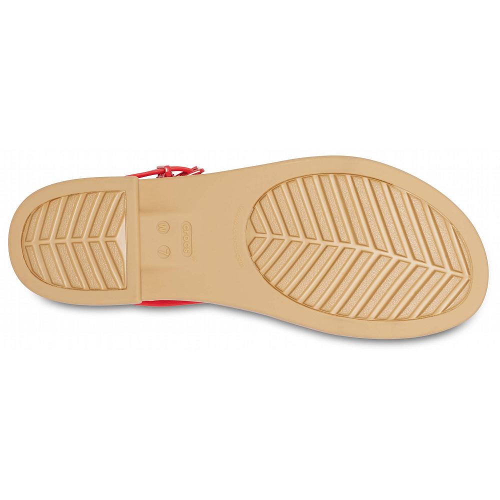 Crocs Tulum Women Sandals Red | GYKQVU436