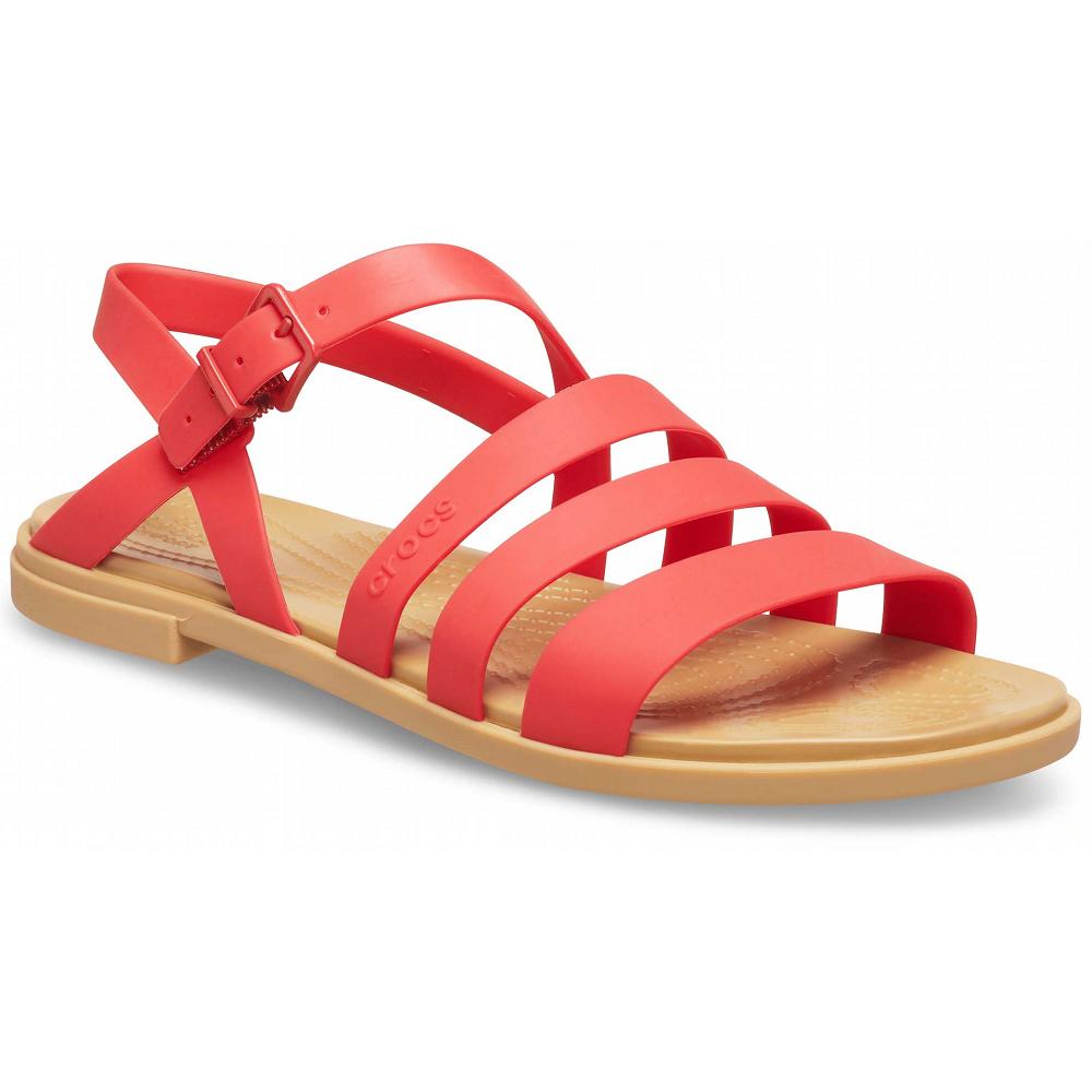 Crocs Tulum Women Sandals Red | GYKQVU436