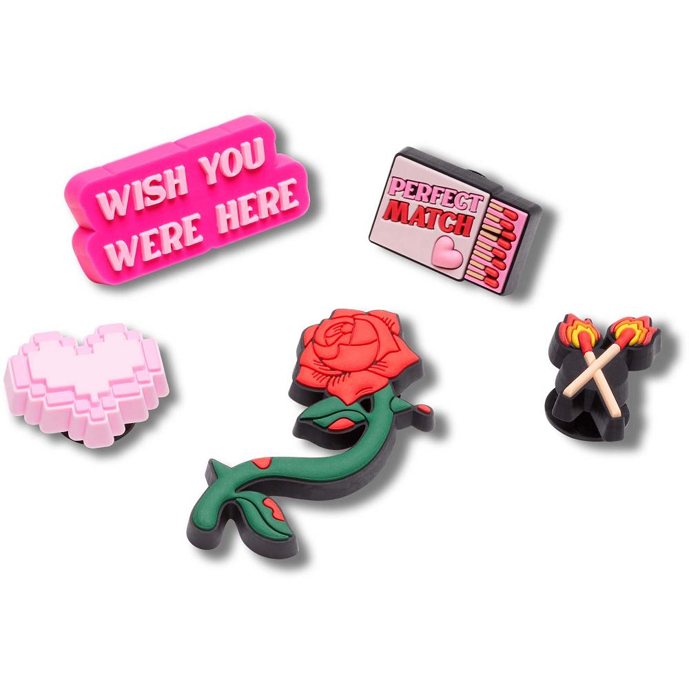 Crocs Valentines Girly 5 Pack Men Jibbitz Charms | QLDCTP268