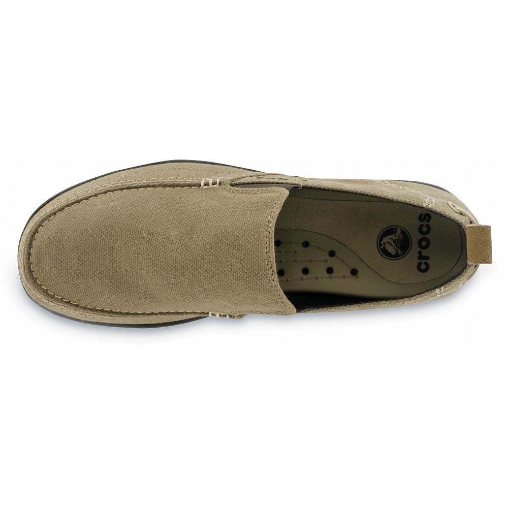 Crocs Walu SlipNew Zealand -On Men Loafers Olive | CPNMLZ524
