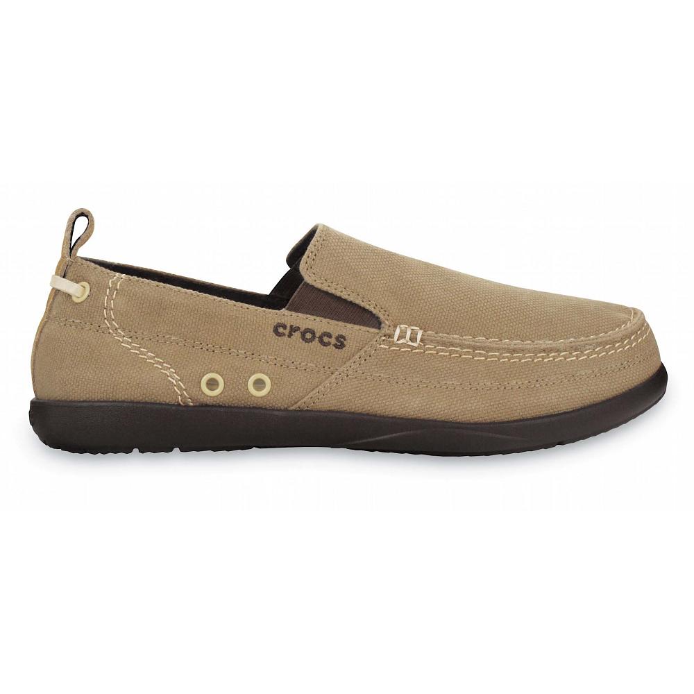Crocs Walu SlipNew Zealand -On Men Loafers Olive | CPNMLZ524