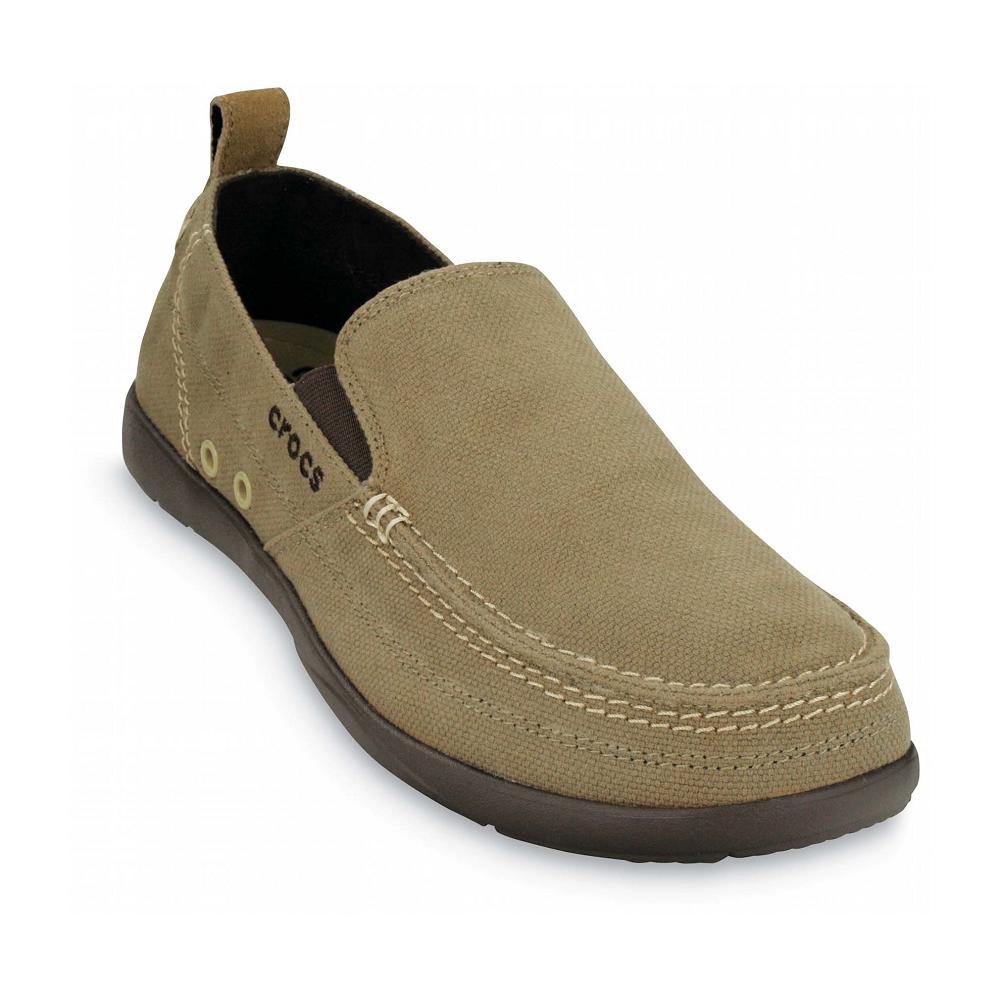 Crocs Walu SlipNew Zealand -On Men Loafers Olive | CPNMLZ524
